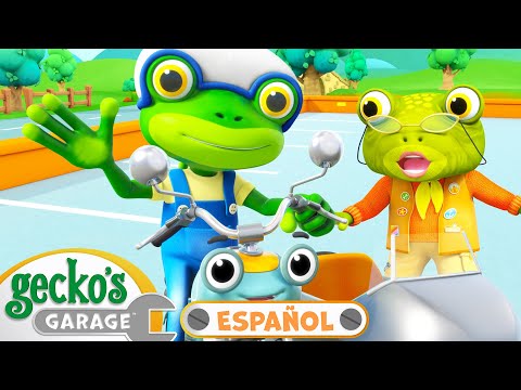 Desventuras en moto | 🐸🦎 Garaje de  Gecko  📺 TV para niños 📺 Caricaturas, animados para niños