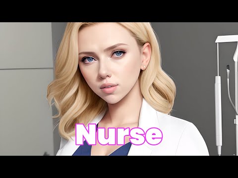 [ AI ART 4K ] Nurse scrubs LOOKBOOK (music created by AI Fashion X)