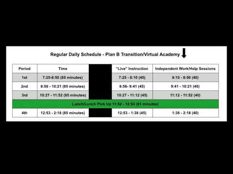 Bell Schedule Canyon High School 12 21