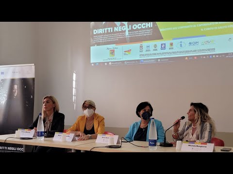 Video: (VIDEO interviste) Presentazione ad Agrigento della campagna "Diritti negli occhi", la campagna anti caporalato che combatte lo sfruttamento dei lavoratori