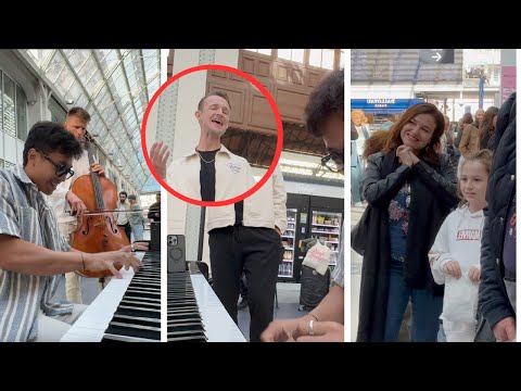 @LukeBurr  shocked everyone by performing “beautiful things” in a train station 🤯