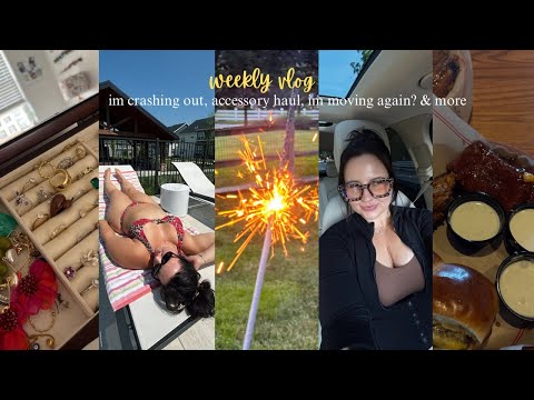 weekly vlog: FULLY CRASHING OUT, I'm moving again?? jewelry haul, foot care routine & more