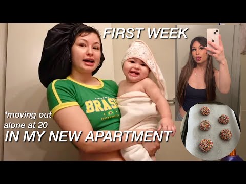 A WEEK IN MY LIFE: moving out alone at 20, baby's morning routine, & target haul!!