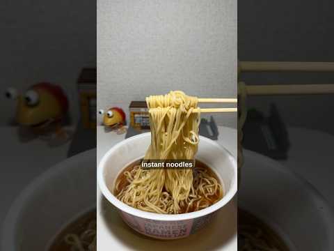 Crying while eating instant noodles in Japan