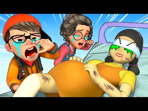 Squid Game vs Scary Teacher 3D Draw Hair Squid Girl Beautiful or Error Challenge 5 Times Challenge