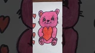 Cute Teddy Bear Drawing & Coloring #drawing #art #boyama #draw #boyamavideoları