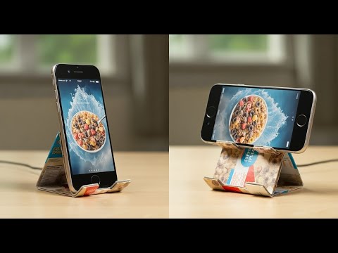 Amazing Phone Stand with Recycled Materials!Best Out of Waste: DIY Phone Stand
