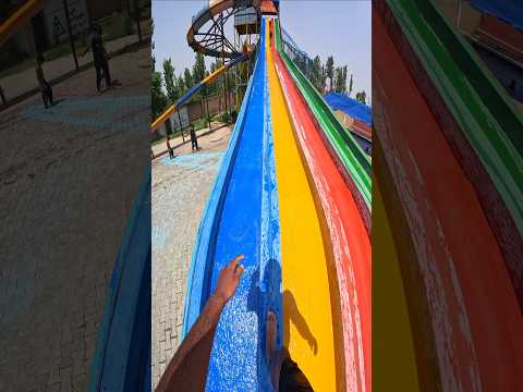 bella ciao climbing on waterslide pov