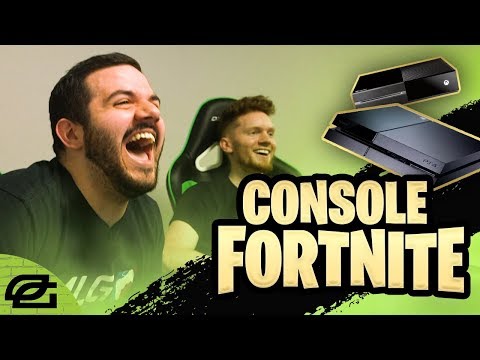 COURAGE AND MANIAC TRY CONSOLE FORTNITE!!! (OpTicPlays)