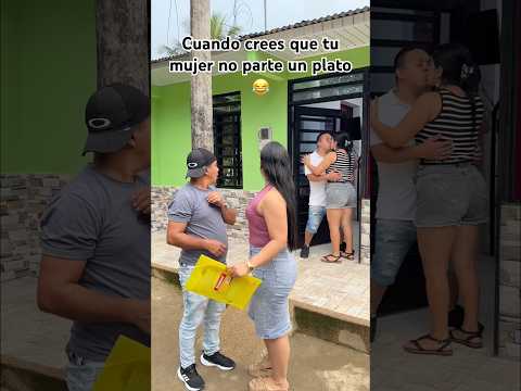 Cuando crees que tu mujer no parte un plato😂 #shortvideo #humor #comedia #viralvideo