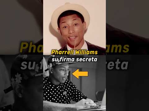 La curiosa firma de Pharrell Williams como productor musical