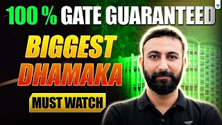 Must Watch | Biggest Dhamaka 💯% GATE Guaranteed | Aditya Kanwal (Ex-IES)