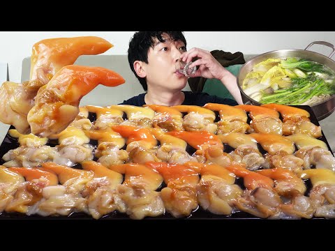 노랑노랑한 갈미조개 샤브샤브! 입에서 녹아부러..(Ft.갈미조개라면) 혼술먹방 Hen clam shabu shabu MUKBANG ASMR EATINGSHOW
