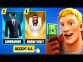 Skippity Toilet Prank in Fortnite