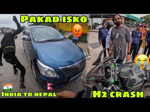 NEPAL🇳🇵Ride par Ninja H2 Crash 😭 gadi wale se hua tagda jhagda 😡 Ep. 02