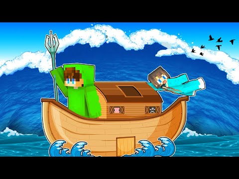MEGA TSUNAMI VS OLIP`S ARK! | Minecraft