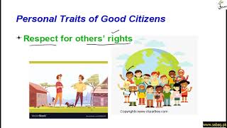 Personal Traits of Good Citizens