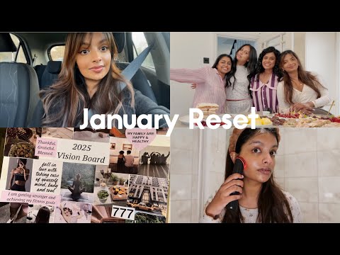 First week of January 2025: Healthy habits, making vision board, skincare routine