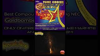Best Compound under 2550g 2026 Gold Bomber by Funke Fireworks #ycfa2026 #fireworksuniteduk