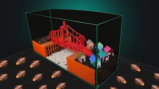 ТЕРАРРИУМ ДИОРАМА "ДЕРЕВНЯ ДЛЯ ТАРАКАНОВ"  -  МОСТ ЛЮБВИ 😉