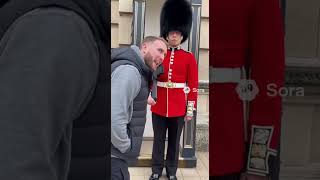Guard gets his own back