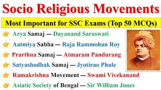 Socio Religious Reforms Movement | Most Important for SSC Exams | Modern History GK 