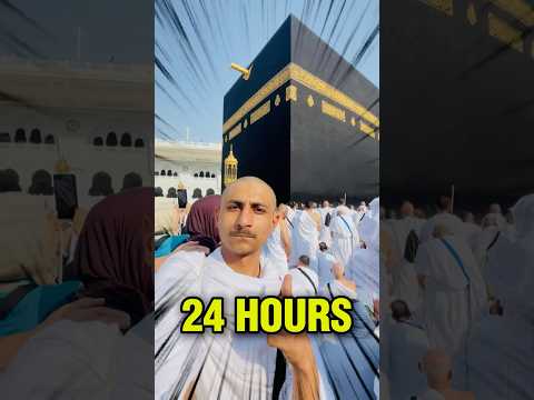 24 hours in haram🥹 in front of kaba🕋 #minivlog #shorts