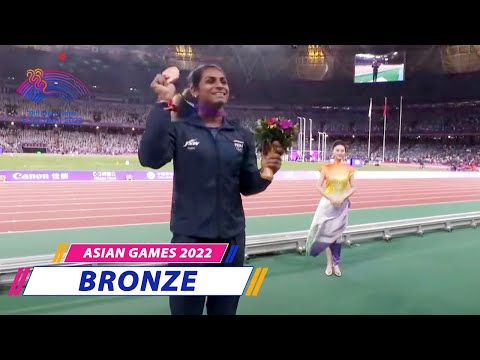 Nandini Agasara Wins Bronze | Women's Heptathlon | Medal Ceremony | Hangzhou 2022 Asian Games