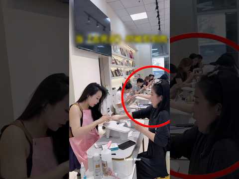 Unbelievable First Time In Expensive Nail Art SHOP #shortsvideo
