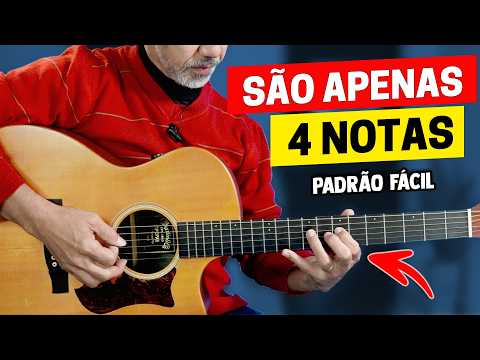 Aprenda Este PADRÃO  - Apenas 4 NOTAS! Aprenda o Braço Do Seu Violão - Sidimar Antunes!