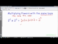 Exponent Laws: Multiplying and Dividing Powers