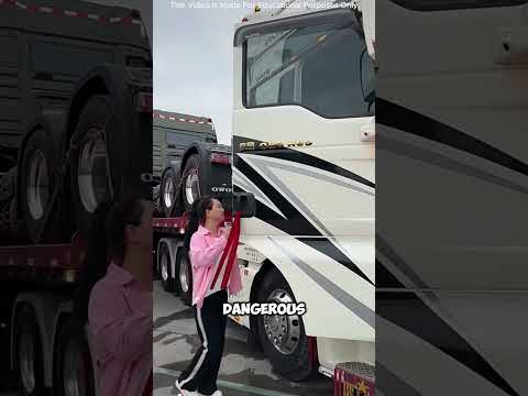 This Chinese Girl Drove Truck🚍#shortvideo #this #chinese #girl #drive #truck #facts