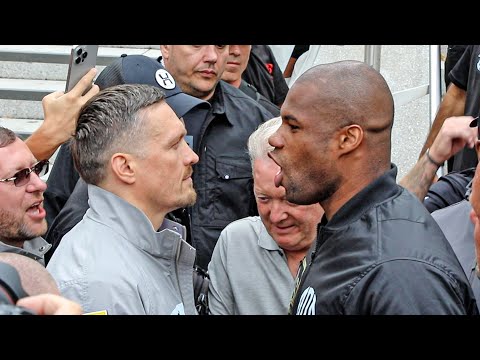DANIEL DUBOIS SHOUTS DOWN USYK IN HEATED FACE OFF!