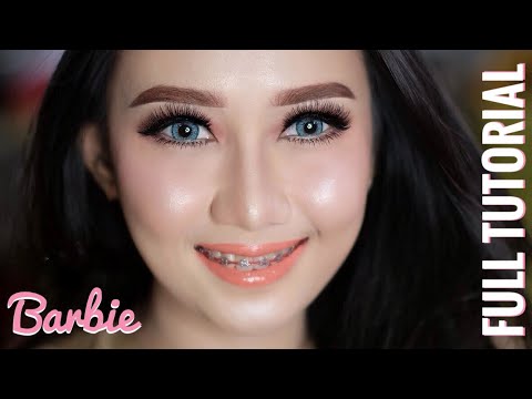 Full Tutorial Makeup BARBIE | Ternyata Produk LOKAL Murah Bisa.. Gak Kalah Dengan Produk Mahal