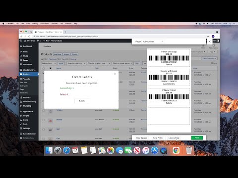 Print Barcode Labels for WooCommerce