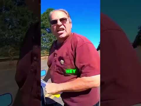 CRAZY OLD GUY ATTACK BIKER ππ#shorts #trending
