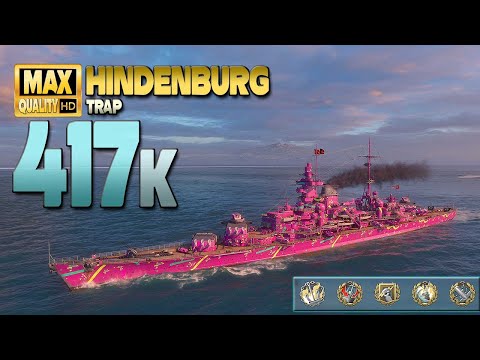 Top 10 damage with the cruiser Hindenburg   World of Warships
