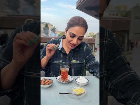 Azerbaijan tea with kunafa ❤️