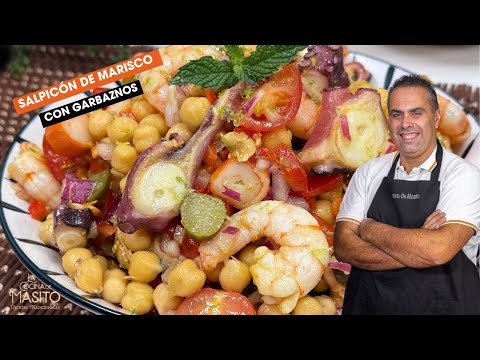 Salpicon de marisco con garbanzos