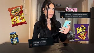 Trying my followers crazy snack combos