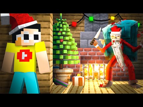 I Survived TERRFYING SANTA In Minecraft