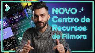 NOVO: Centro de Recursos do Filmora 14.5 – O Hub TUDO EM UM da Edição de Vídeo!