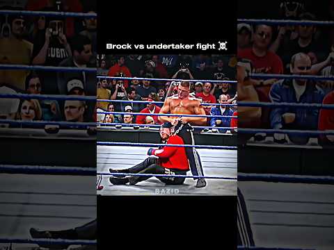 Brock lasner and undertaker fight #wwe #wrestling #shorts