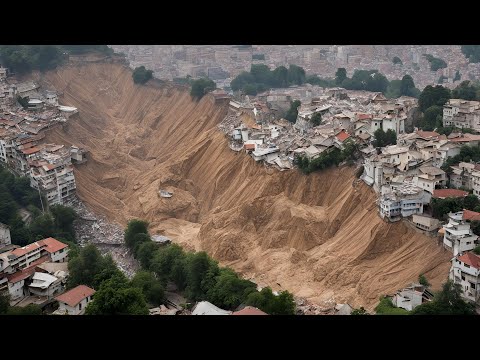 2 minutes ago! Massive landslides and mudflows wipe out Chinese town! Search for missing