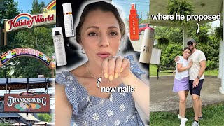 VLOG: Beauty empties, Grocery haul, Our proposal story, Visiting Holiday World