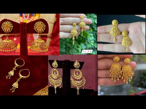 Latest gold earrings designs