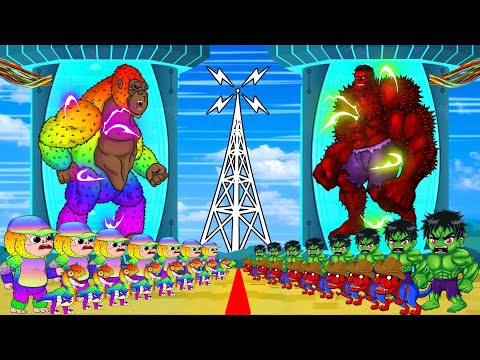 The RED HULK Evil vs. Rainbow KONG MonsterVerse | Marvel Studios’ Deadpool 3 - MISSION IMPOSSIBLE 7