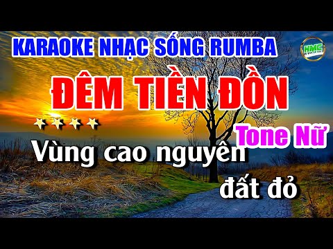 Karaoke Tuyển Chọn Nhạc Trữ Tình Tone Nữ Dễ Hát | BOLERO NHẠC XƯA | ĐÊM TIỀN ĐỒN