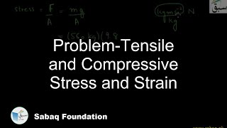 Problem-Tensile and Compressive Stress and Strain