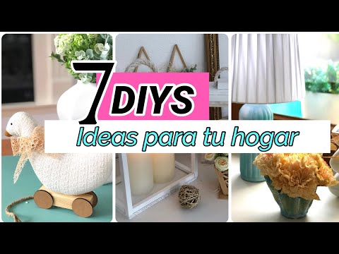 7 DIY Decoración de lujo IDEAS Y PROYECTOS gastando poco, decora de revista !!!